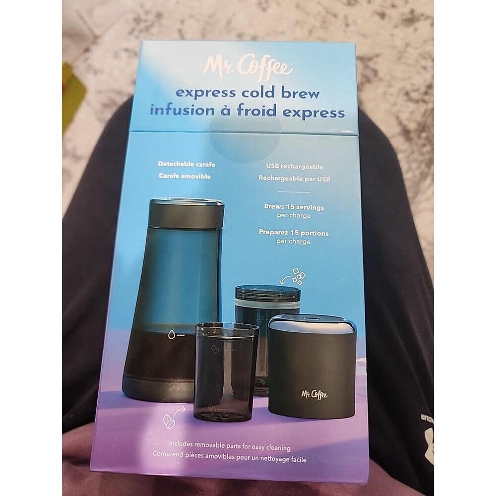 Mr. Coffee Express Cold Brew 10 Minutes Detachable Carafe USB Chargeable - Picture 4 of 4